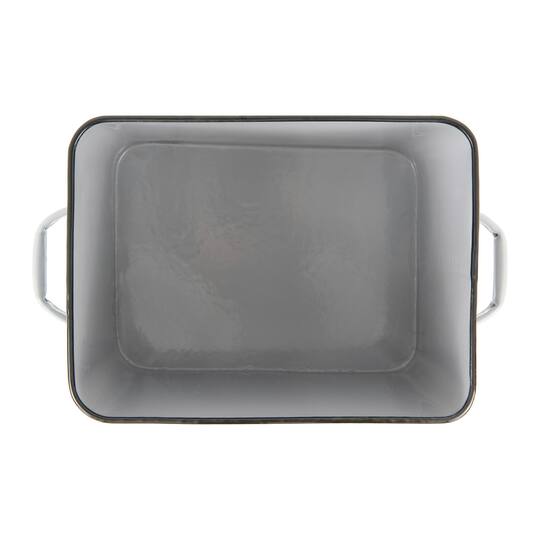 Hello Honey® Enameled Metal Distressed "BREAD" Box with Lid